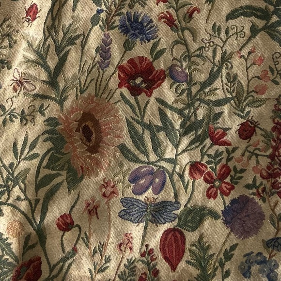 [SOLD] Cottage core boho vintage floral print canvas tote bag - Picture 2 of 5